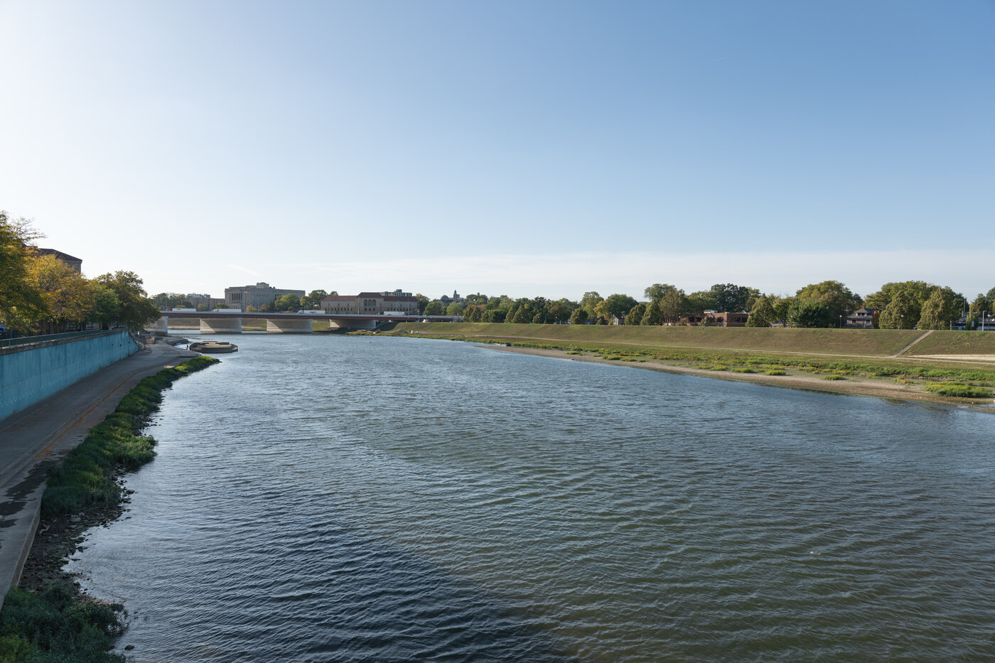 Great Miami River flowing near Union, Ohio
